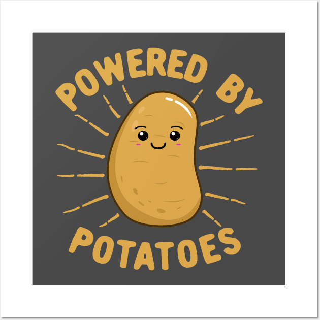 Powered By Potatoes Wall Art by KawaiinDoodle